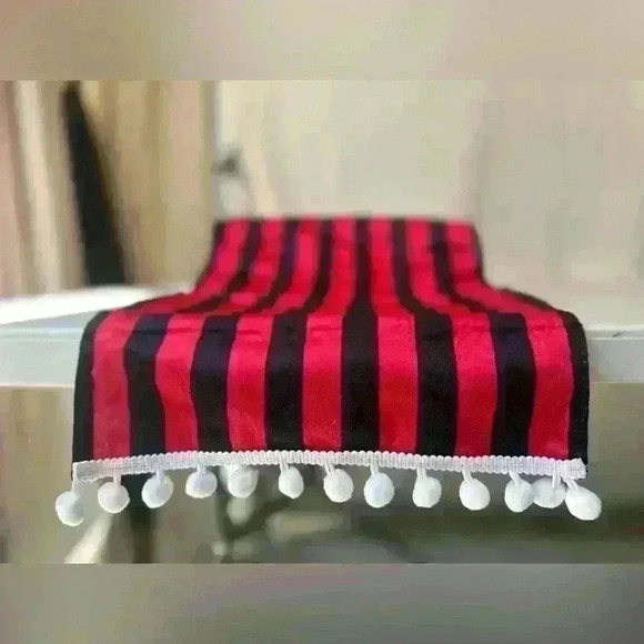 Christmas Striped Print Table Runner For Party Home Decor Holiday Gift 11x 110in - Picture 1 of 3